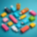 Colorful collection of adorable flash drives in various shapes