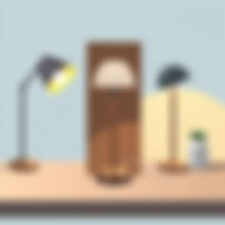 Comparative Lighting Options with Yarra Decor USB Table Lamp