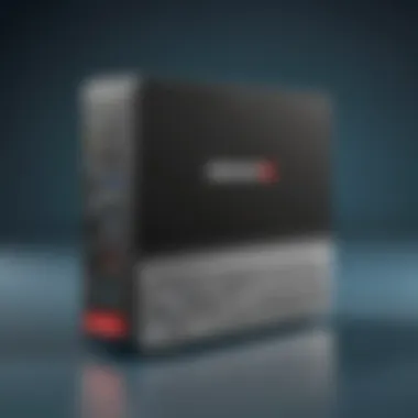 Sleek Design of Lenovo ThinkCentre Mini Lenovo ThinkCentre Mini showcasing its sleek design