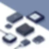 Showcasing various USB hard drive enclosures