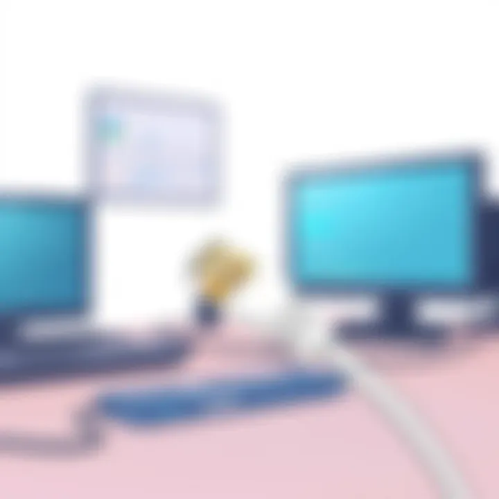 Illustration of high-speed internet setup utilizing an 80 ft Ethernet cable