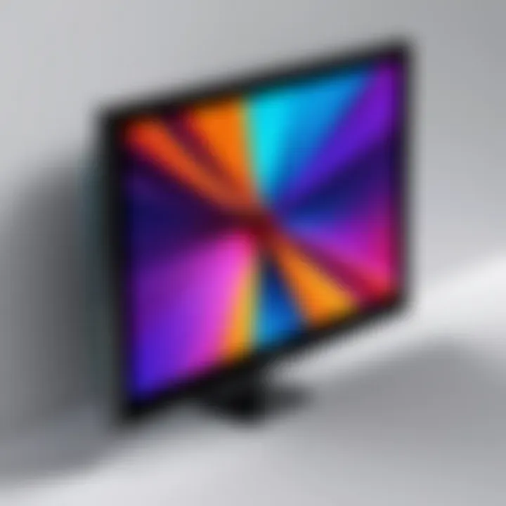 Compact 10 inch HDMI screen showcasing vibrant visuals