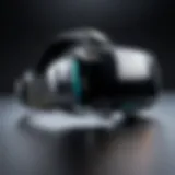 A sleek virtual reality headset showcasing advanced technology.