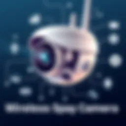 Wireless remote spy camera showcasing intricate design and features