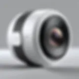 Detailed view of the Yi Pet Camera showcasing its sleek design.