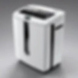 Overview of Fellowes White Shredder highlighting its sleek design and functionalities.