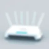 Detailed view of Fios G1100 router showcasing exterior design