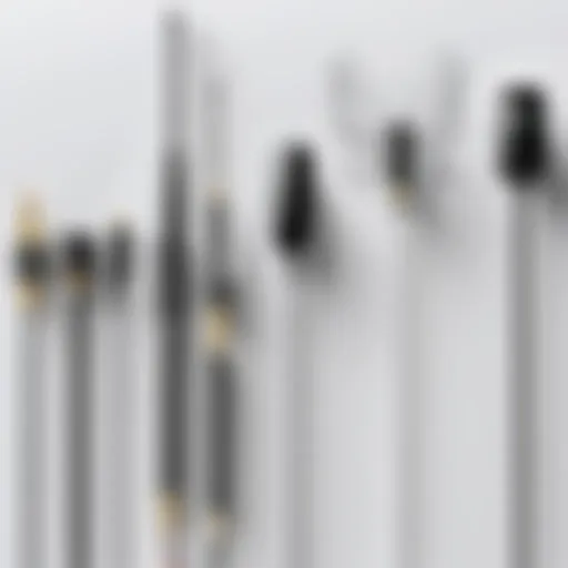 Illustration showcasing various types of FM antennas suitable for Kenwood receivers.