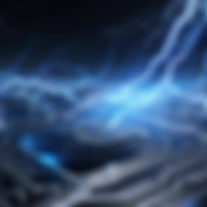 A futuristic visualization of lightning technology's impact on future electronics and peripherals