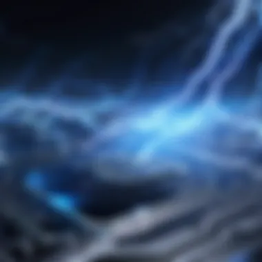 Future of Lightning Technology A futuristic visualization of lightning technology's impact on future electronics and peripherals