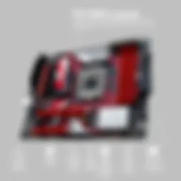 Detailed view of the FX 990 motherboard highlighting its layout and components