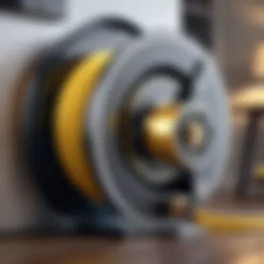 Goodyear cord reel in a practical residential setting demonstrating usage