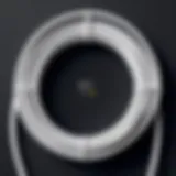 Detailed view of the Google Nest Mini cable showcasing its design and material quality.