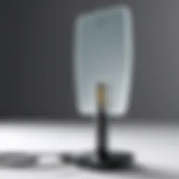 Detailed view of a high gain WiFi antenna with USB connector