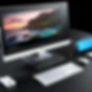 Close-up view of the HP All-in-One showcasing its sleek design and 16GB RAM specs