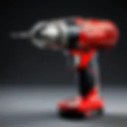 Detailed view of the Hyper Tough drill showcasing its ergonomic design.