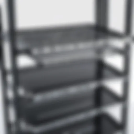 Sturdy metal construction of the Hyper Tough storage rack