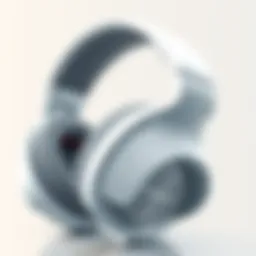 Elegant design of HyperX white headphones showcasing premium materials