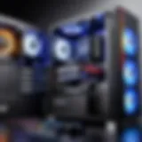 A visually appealing gaming PC setup showcasing various components.