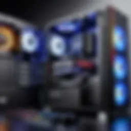 A visually appealing gaming PC setup showcasing various components.
