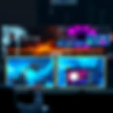 Applications of Intel Core i9 in Gaming and Professional Tasks Visual representation of gaming and professional applications powered by Intel Core i9