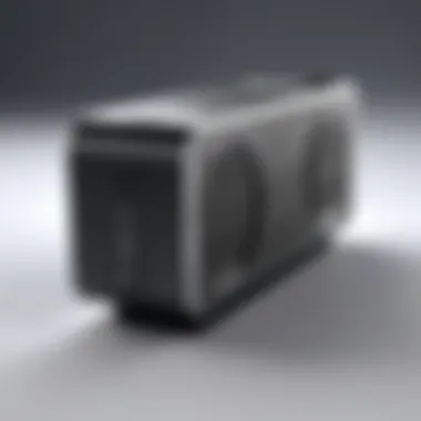 Sleek Design of Ion Bluetooth Speaker A sleek Ion Bluetooth speaker showcasing its design and portability.