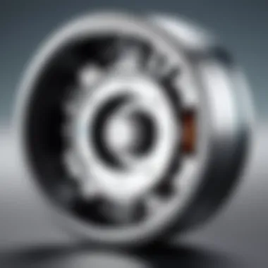 Innovative Wheel Mechanism of Ion Speaker Illustration of the wheel mechanism for easy transport of the speaker.