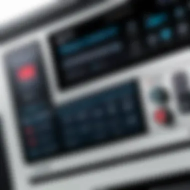 Detailed Look at the Control Panel Features Close-up view of Kyocera printer control panel with features displayed