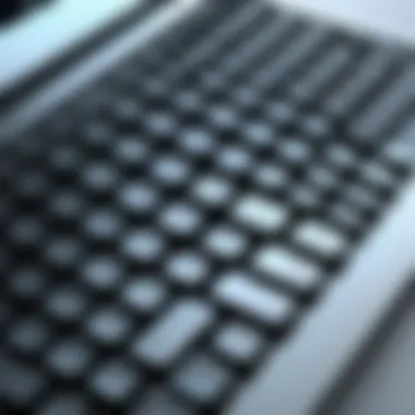 Modern Laptops Featuring Typewriter-Style Keyboards Modern laptop keyboard with typewriter-style keys