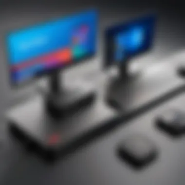 Overview of Lenovo docking station setup with multiple devices connected