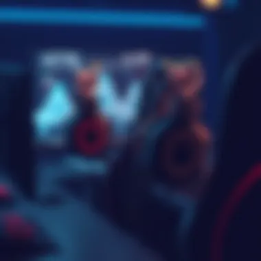 Letton gaming headsets in a competitive gaming setup