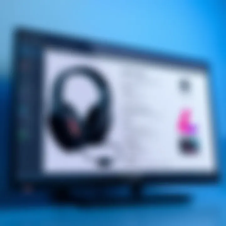 Technical specifications and features of Letton gaming headsets displayed on a screen