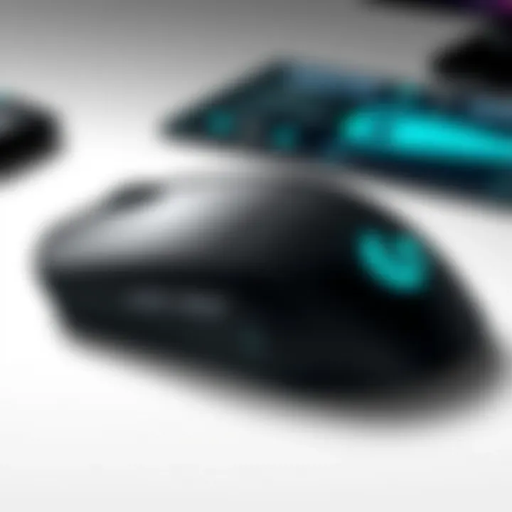 User interface of Logitech software features