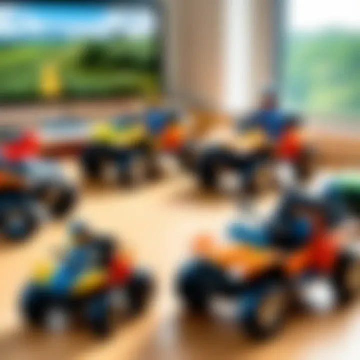 User engagement with Matchbox ATVs, featuring children interacting with the vehicles.