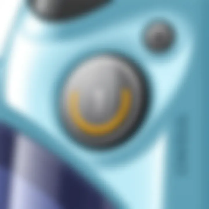 Close-up of the control panel of McCulloch MC1385