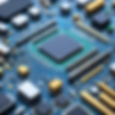 Diverse Microcomponent Architectures Visual representation of different types of microcomponents and their architectural designs.