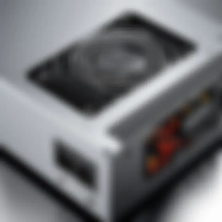 Mini ITX power supply unit showcasing compact design