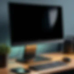 Close-up of a modern monitor lamp with integrated webcam showcasing its sleek design.