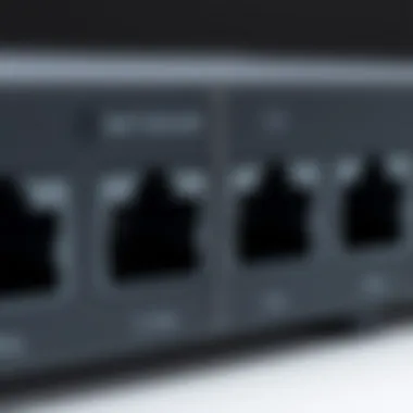 Close-up of the Netgear JGS516 design