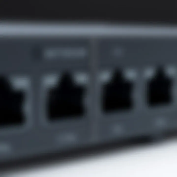 Close-up of the Netgear JGS516 design