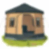 Ozark Trail Double Shower Tent exterior view