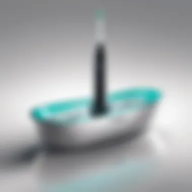 Sleek Design of the Philips Sonicare Base Sleek design of the Philips Sonicare base showcasing its modern aesthetics.