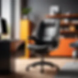 Stylish Porthos home office chair showcased in a modern workspace