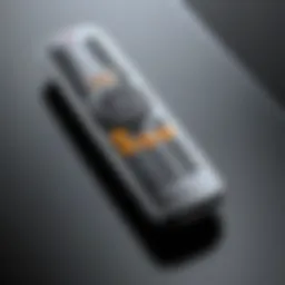 Wireless PowerPoint remote with buttons highlighted