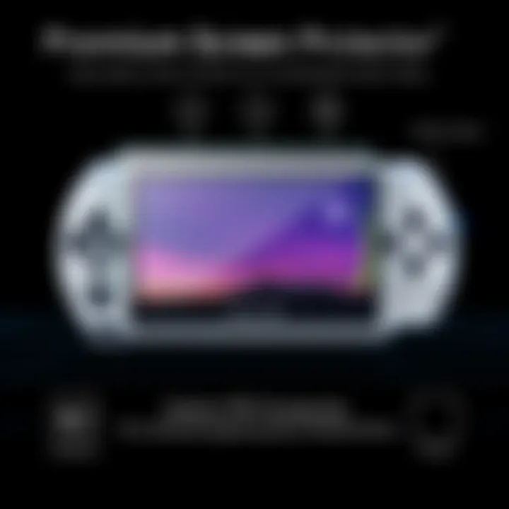Premium Screen Protector for PSP High-quality screen protector ensuring display safety