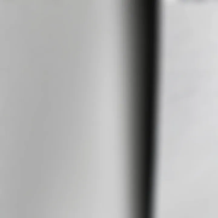 Close-up view of a pull down projection screen material showcasing its texture.