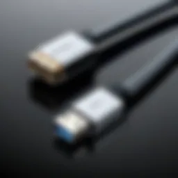 Detailed view of a Rand McNally USB cable showcasing its design and features