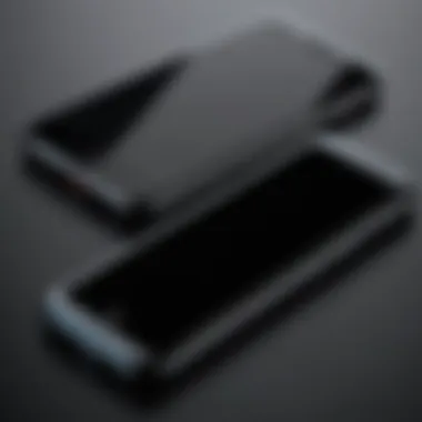 A close-up view of a refurbished unlocked smartphone showcasing its sleek design.