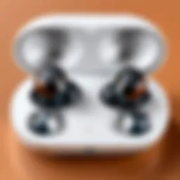Close-up view of refurbished Samsung Galaxy Buds Pro