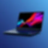 Refurbished ThinkPad laptop showcasing its sleek design